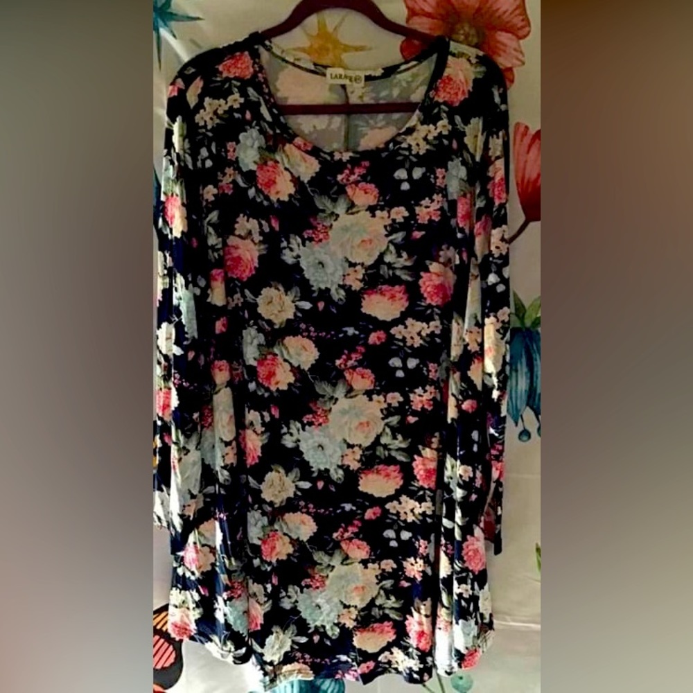 Women's Plus Size Top Size 6X Tunic Top Loose Fit